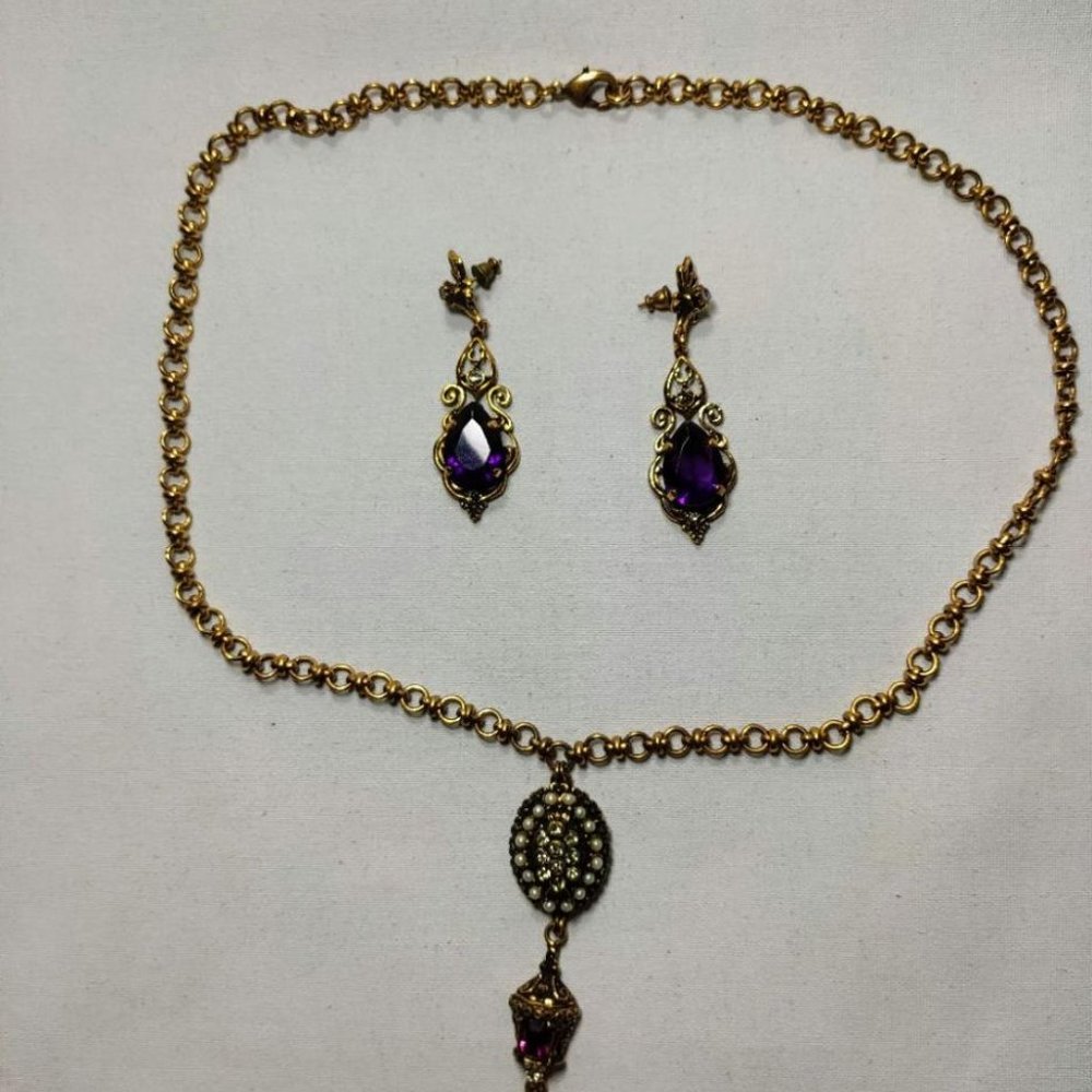 Alcozer & J Necklace and earrings